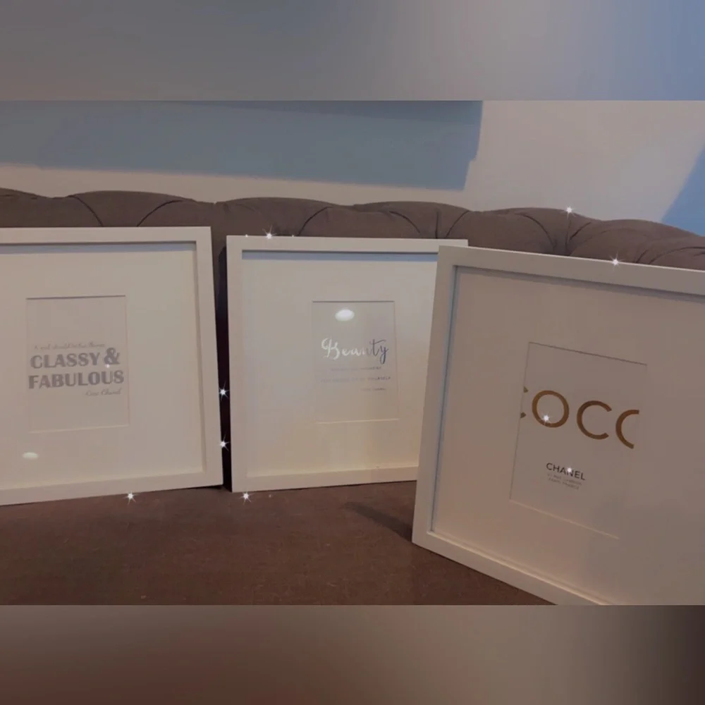 West Elm frames with art pics